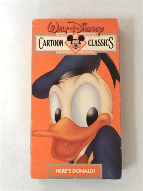 VTG WALT DISNEY Cartoon Classics Here’s Donald Volume 2 Vhs Video Tape $4.00 - PicClick