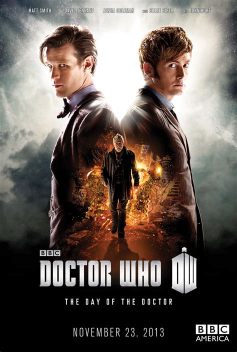 DOCTOR WHO: DAY OF THE DOCTOR Poster Featuring David Tennant and Matt Smith