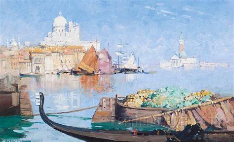 The Giudecca Lagoon, Venice - Sir Arthur Streeton Paintings