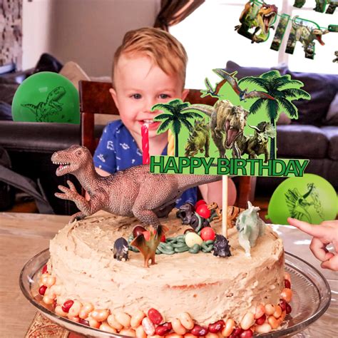 Buy JeVenis 41 PCS Roar Dinosaur Birthday Party Supplies Dinosaur World Birthday Decoration ...