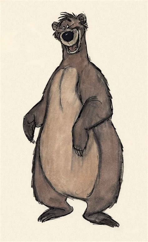 Baloo/Gallery - DisneyWiki | Disney concept art, Disney drawings ...