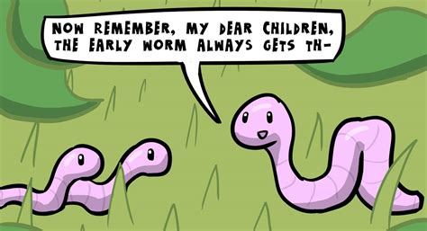 The Early Worm (or why this whole early bird thing is nonsense) - a Rock Paper Cynic comic