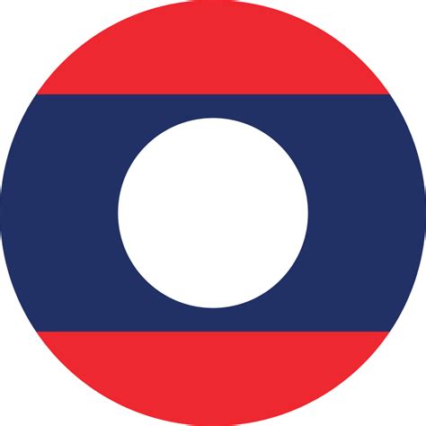 Circle flag of Laos. 11571332 PNG