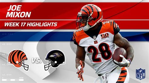 Joe Mixon Highlights | Bengals vs. Ravens | Wk 17 Player Highlights - YouTube