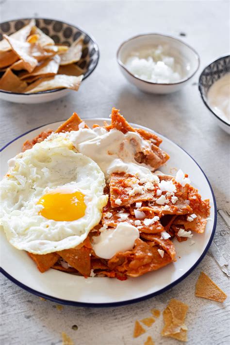 Authentic Mexican Chilaquiles Rojos Recipe