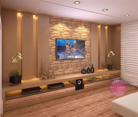 53 Adorable Tv Wall Decor Ideas - ROUNDECOR | Tv wall design, Tv wall decor, Living room tv wall