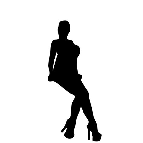 Woman Silhouette | Free Stock Photo | Illustrated silhouette of a beautiful woman | # 15636