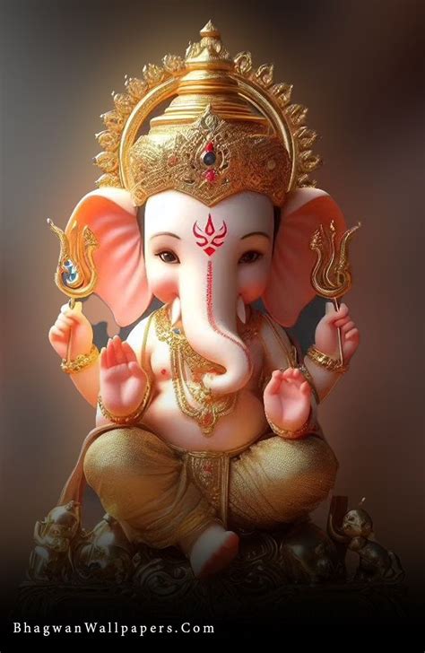 Ganesha God, 4k, Little Ganpati, Idol, Lambodar Shree Ganesh Ji, 4 Hand ...