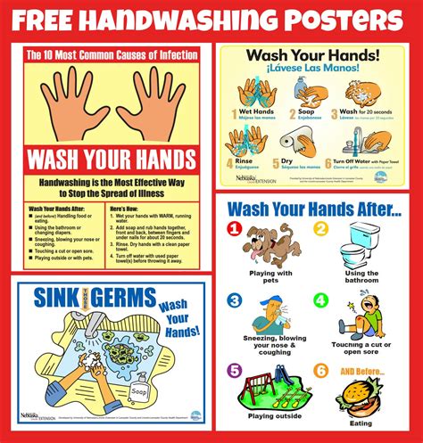 Free English / Spanish Handwashing Poster - Use For Daycare, School ...