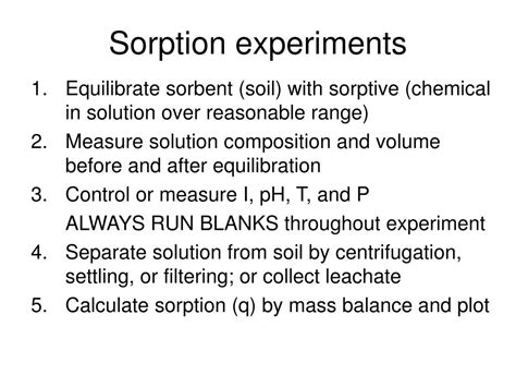 PPT - Sorption processes in soil PowerPoint Presentation, free download - ID:920950