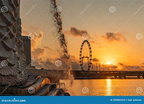 Marina Bay and Gardens at Night SunriseViews Around Singapore , Asia Stock Photo - Image of ...