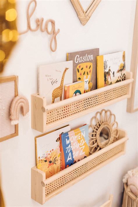 D.I.Y. Cane Book Shelf - Flisat Ikea Hack - Little Girl's Bedroom Reading Nook - Kate Nelle ...