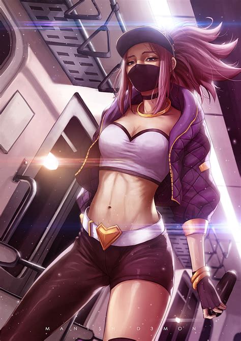 Assassin girl K/DA Akali (Kda Popstars fanart) [Artist: Manish D3mon] - League of Legends ...