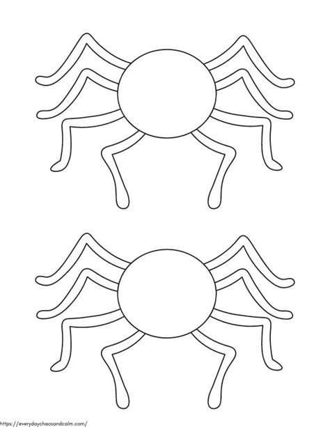 Free Printable Spider Template And Outlines