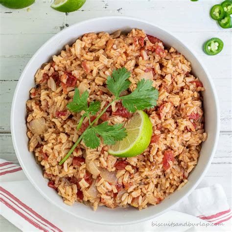 Easy and Spicy Mexican Rice - Biscuits & Burlap