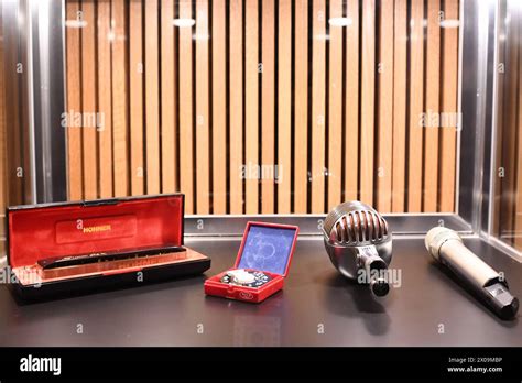 (L-R) View of Stevie Wonder 'Duets' album studio-played Hohner ...