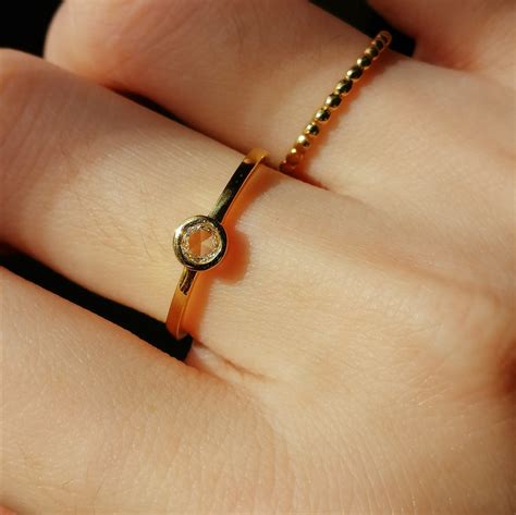 Lucky Citrine: Have you seen a rose cut diamond, set in reverse?