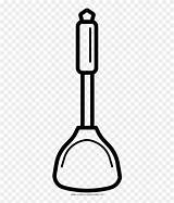 Spatula Coloring Page  Line Art Clipart 3499247 PinClipart sketch template