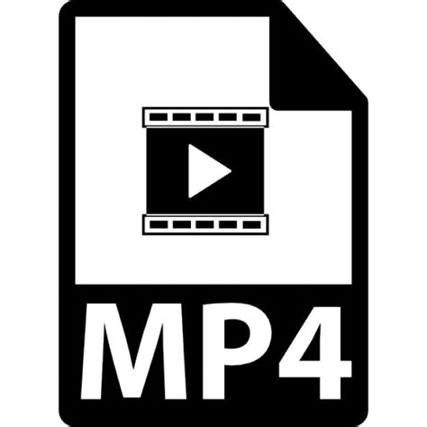 Mp4 file format symbol Icons | Free Download