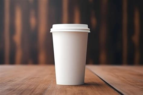 Premium AI Image | Photo of a blank coffee cup mockup