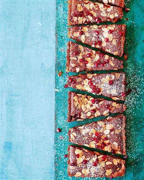 Pomegranate and orange blossom bakewell tart recipe | delicious. magazine