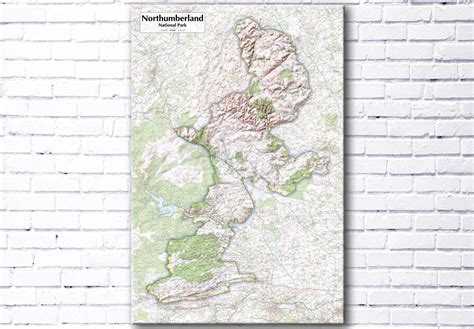 Northumberland National Park - Map Poster from Love Maps On...