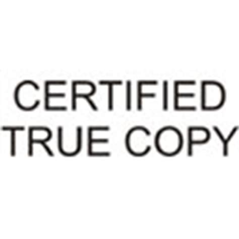 SS-13 Certified True Copy Stamp - theStampmaker.com