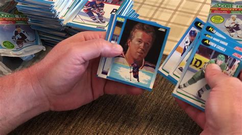 Breaking 2 1991 Score Hockey Boxes in Search of Bobby Orr Autograph Cards - YouTube