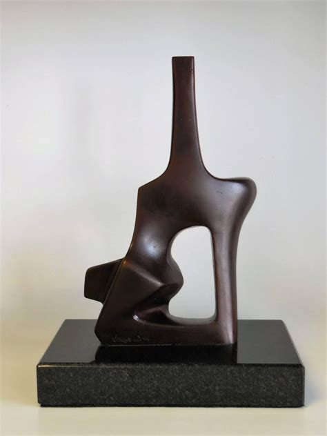 Modernist Abstract Bronze Sculpture by Paul Varga at 1stDibs