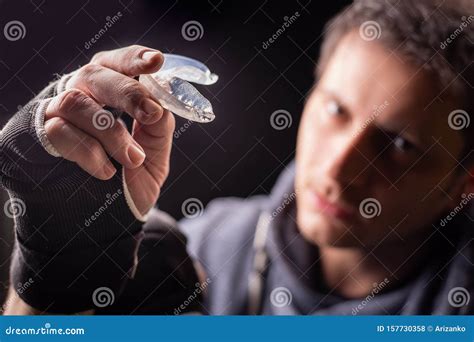 Boxer Teeth Protection. Mouthguard Stock Photo - Image of athletic, young: 157730358