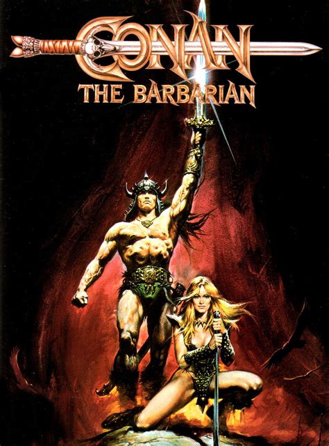 CONAN THE BARBARIAN Movie Poster RARE Arnold Schwarzenegger | eBay ...