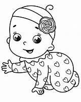 Baby Girl Coloring Page  Free Printable Pages For Kids sketch template