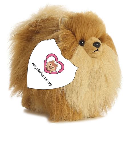 Pomeranian 9" plush toy stuffed animal dog - Pomeranian | Curto Toy