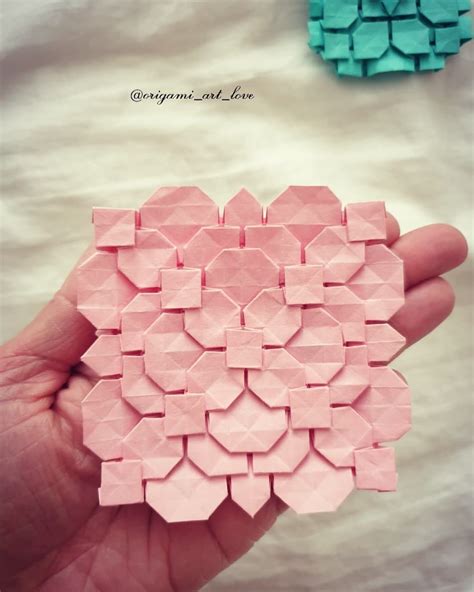 Origami Paper Art, Paper Folding, Clover, Pink Flowers, Obsession, Novelty, Crafts, Instagram ...