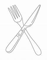 Fork Coloring Page At GetColoringscom  Free Printable Colorings Pages sketch template