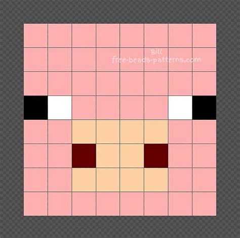 Minecraft Pig Pixel Art