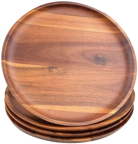 Vietnam Factory Round Wooden Plate Set - Buy Wooden Plate,Acacia Wooden Plate,Plate Product on ...