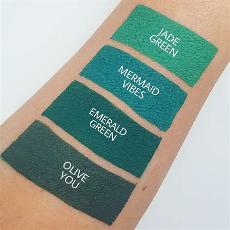 New Green Liquid Lipstick Shades - Olive You + Mermaid Vibes - Aromi