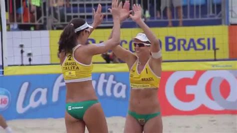 Newly-named Brazilian Beach Volleyball Olympic team validates Rio 2016 berth - YouTube