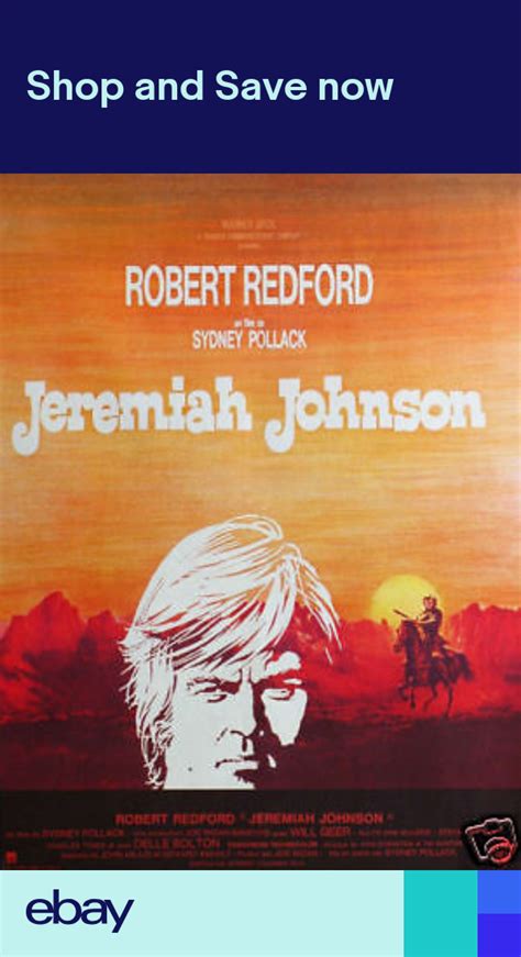 Jeremiah Johnson Robert Redford movie poster print | eBay | Robert ...