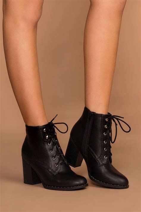 Own It Black Lace Up Boots | Black lace up boots, Boots women fashion, Lace boots