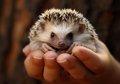 Premium AI Image | cute african baby hedgehog