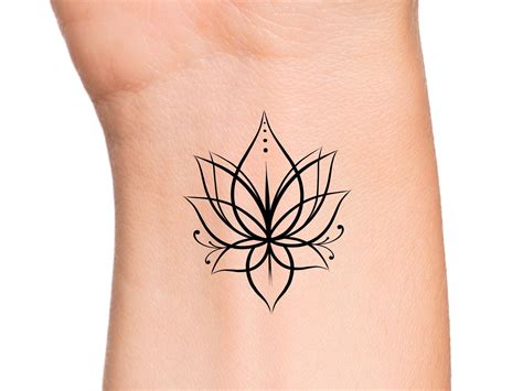 Lotus Wrist Tattoo