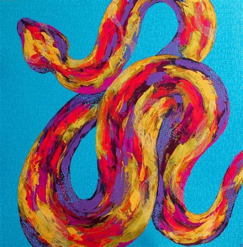 Python I Painting in 2021 | Pop art animals, Original animal painting ...