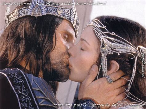 Online crop | HD wallpaper: kiss Lord of the Rings Aragorn and Arwen Entertainment Movies HD Art ...