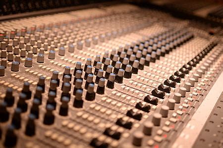 Royalty-Free photo: Selective focus photography of mixing console | PickPik