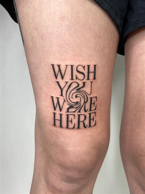 WISH YOU WERE HERE tattoo by @poke.aaa.dots on ig in 2023 | Fine line tattoos, Abstract tattoo ...