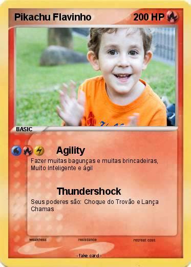 Pokémon Pikachu Flavinho - Agility - My Pokemon Card