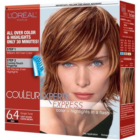 L'Oreal Paris Couleur Experte Hair Color + Hair Highlights, Light Golden Copper - Brown Ginger ...