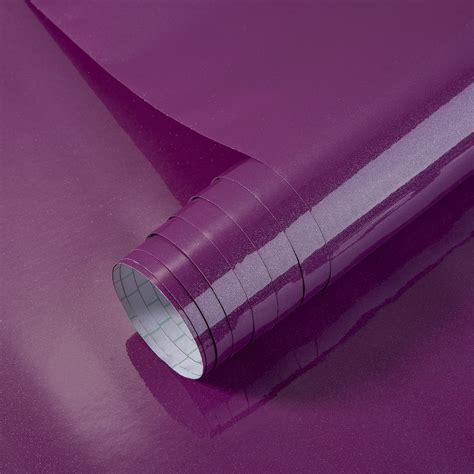 Buy SOLDGOOD 61cm * 550cm Glitter Purple Contact Paper Decorative Self Adhesive Counter Top ...